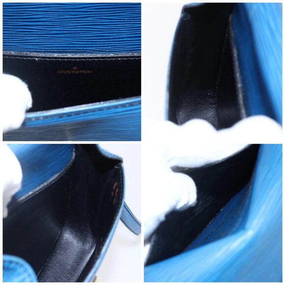 LOUIS VUITTON Epi Saint Cloud PM Shoulder Bag Blue - Picture 13 of 15